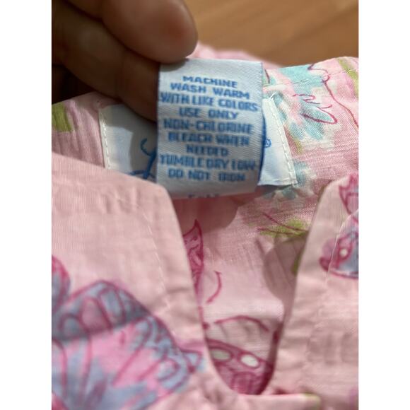 Vintage Y2K  Leisure Life Floral House Dress House Cottage Snap Button Size M - Picture 6 of 8